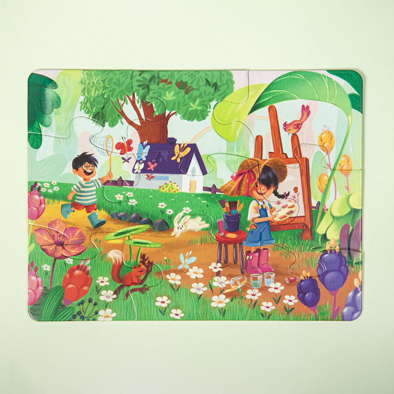 پازل کیدفنز فصل ها | 56 تکه Creative Level Box Seasons | کد 2401